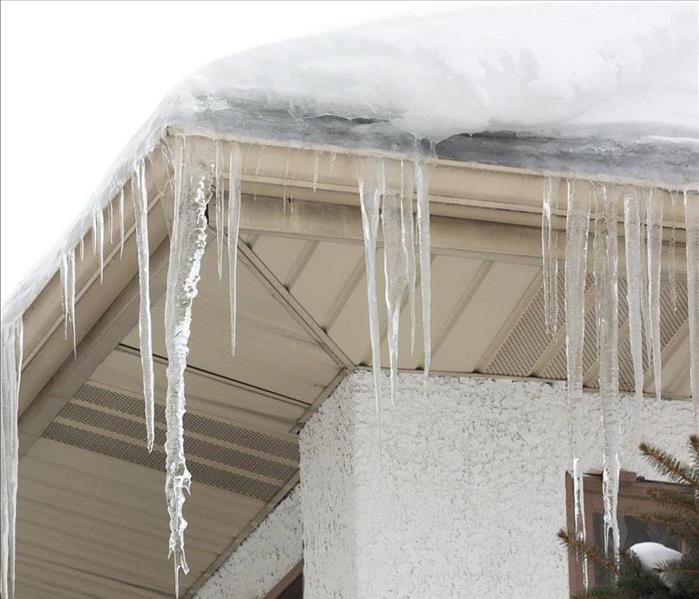 Ice Dam on residential roof