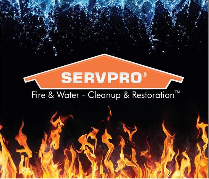 SERVPRO logo with Fire and water